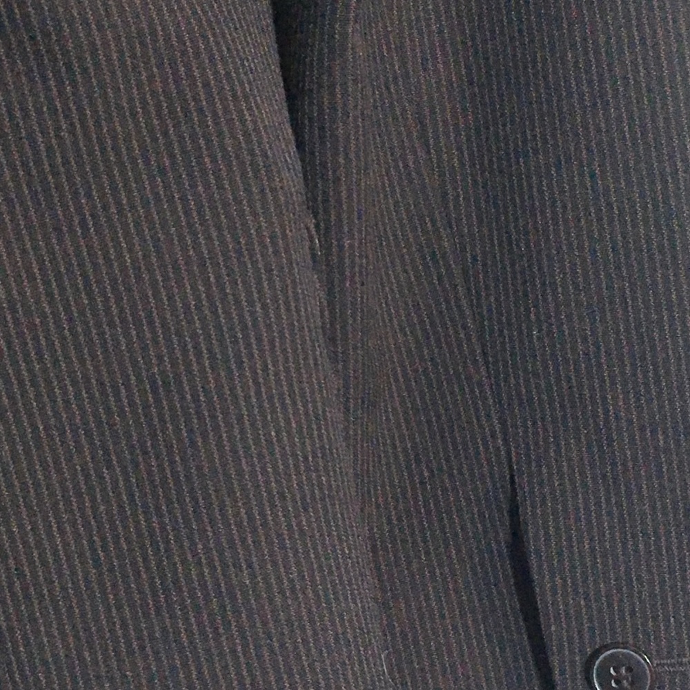 🧳 Complete Dark Brown Pinstripe Suit Pants & Blazer 🧳 - Picture 11 of 11